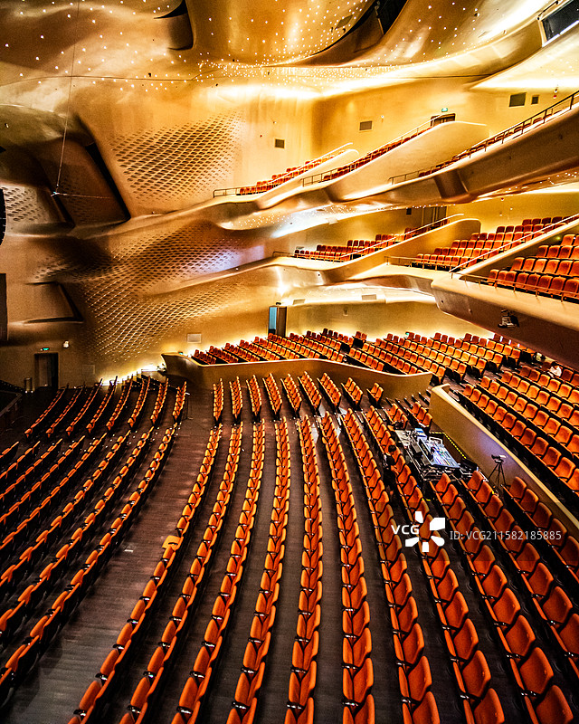 广州歌剧院演出厅内部座位图图片素材