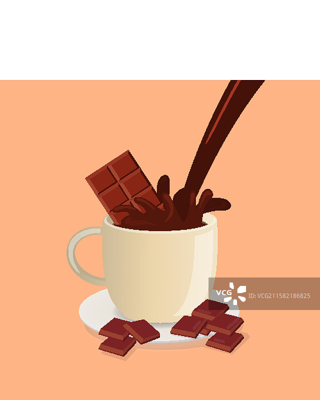 酒吧里的巧克力棒图片素材