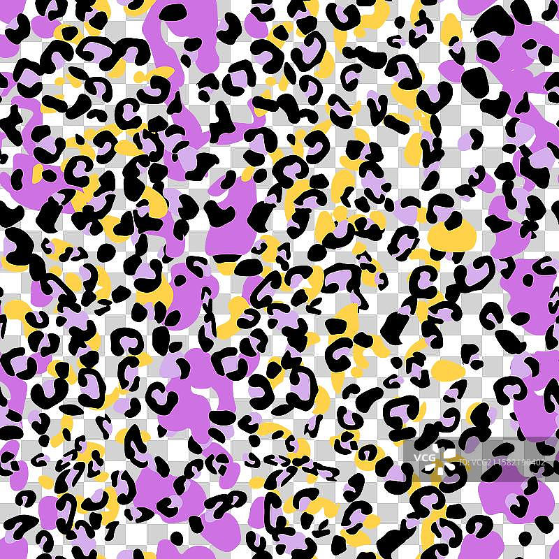 抽象现代豹子无缝动物图案图片素材