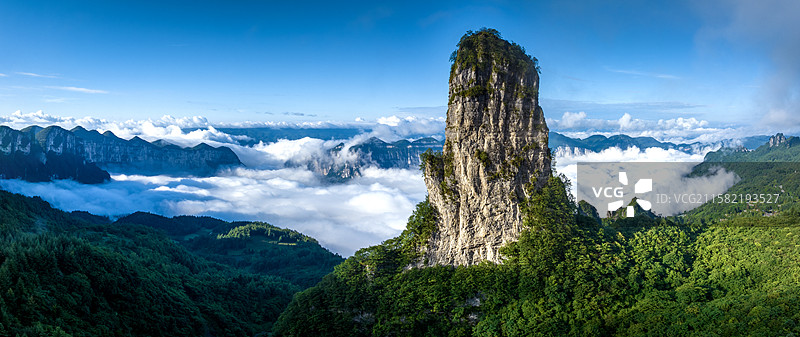 恩施大峡谷朝天笋风光图片素材