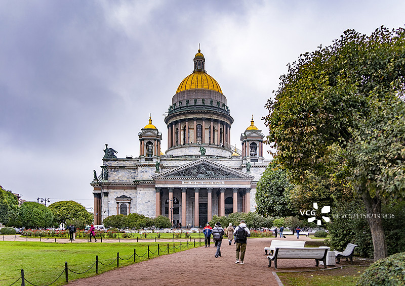 俄罗斯俄罗斯-圣彼得堡-伊萨基辅大教堂 (圣以撒大教堂)图片素材