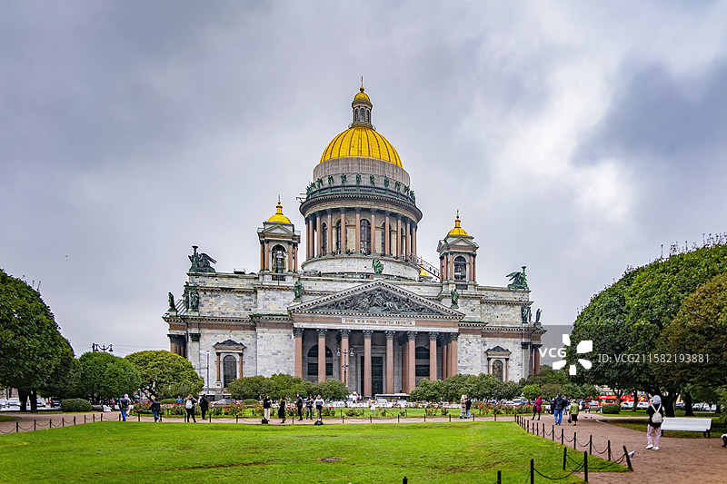 俄罗斯俄罗斯-圣彼得堡-伊萨基辅大教堂 (圣以撒大教堂)图片素材