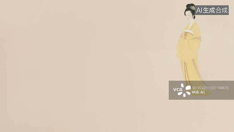 【AI数字艺术】水墨画右上图片素材