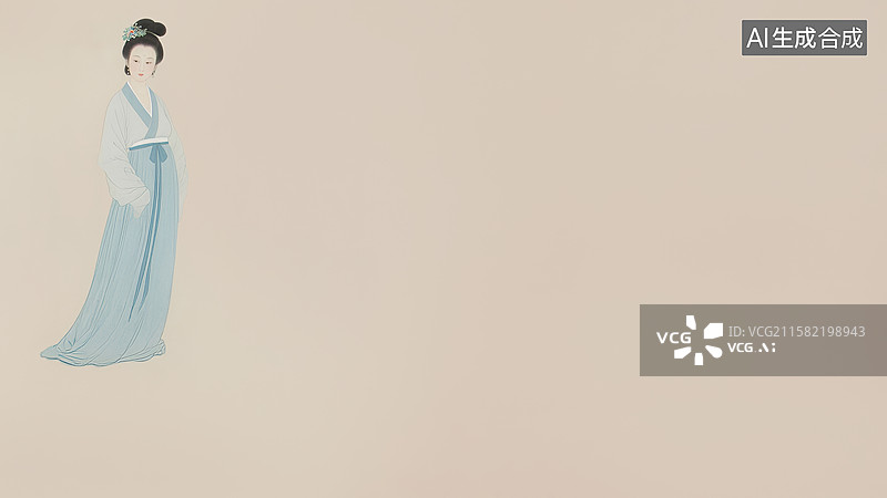 【AI数字艺术】水墨画左上图片素材