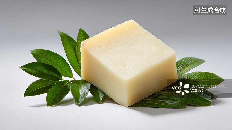 【AI数字艺术】美味的蛋糕片孤立在白色的背景图片素材