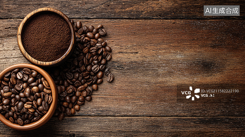 【AI数字艺术】烘焙咖啡豆巧克力豆可可豆图片素材