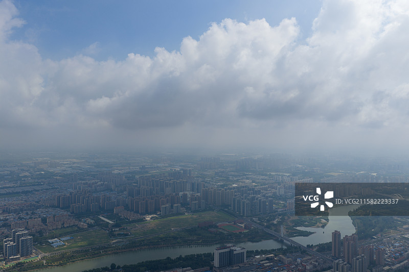 河南 周口 川汇区  城市天际线图片素材