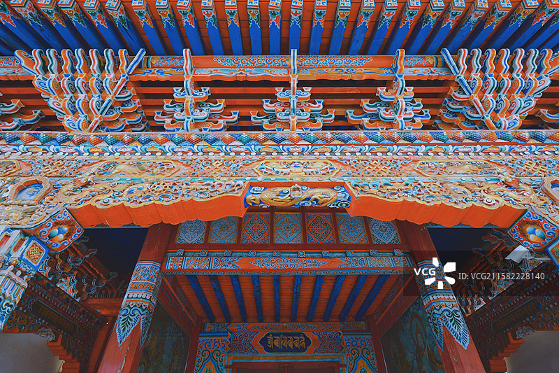 甘肃武威天祝藏语自治县华藏寺景观图图片素材