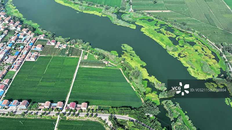 江苏省徐州市贾汪区塔山镇排洪沟风光图片素材