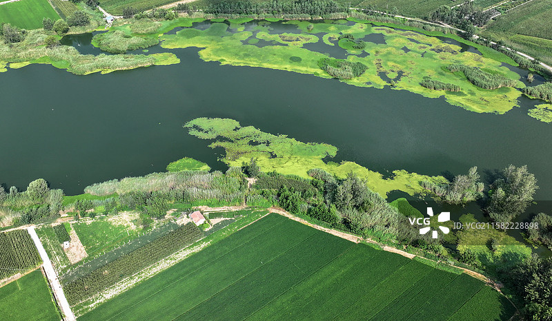 江苏省徐州市贾汪区塔山镇排洪沟风光图片素材
