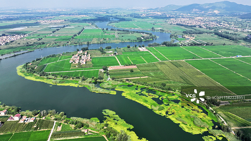 江苏省徐州市贾汪区塔山镇排洪沟风光图片素材