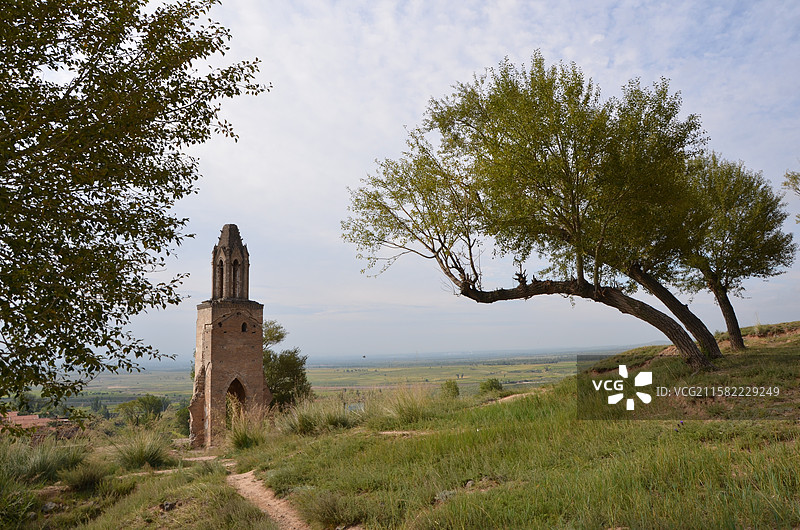 山西大同左云县的八台子教堂遗址图片素材