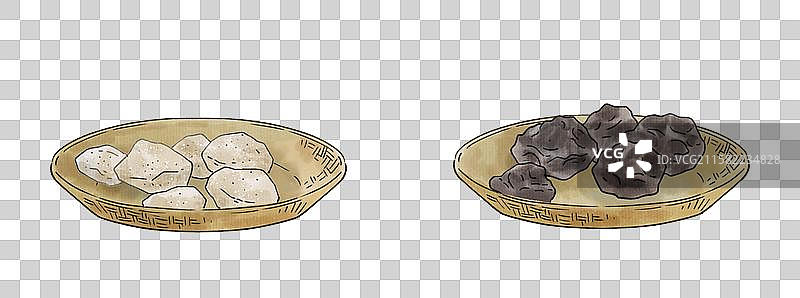 白梅乌梅腌制话梅水彩画图片素材