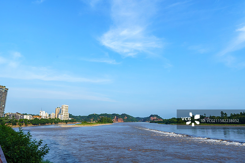 乐山市乐山大佛，乌尤寺图片素材