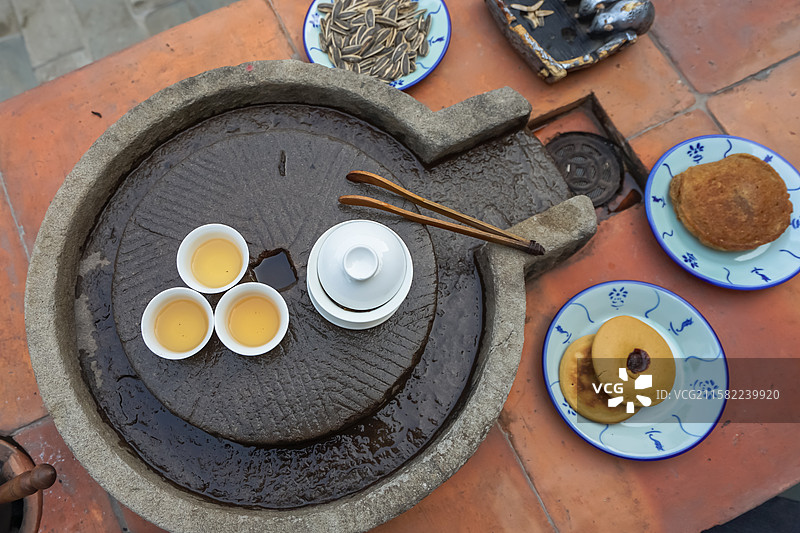 潮州茶馆，潮州工夫茶图片素材