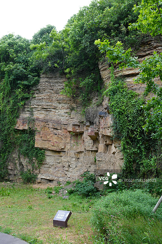 无锡市 丁蜀镇 宜兴黄龙山矿址公园,地层,地质结构,伴生矿,紫砂矿,底槽清,原料,原矿图片素材