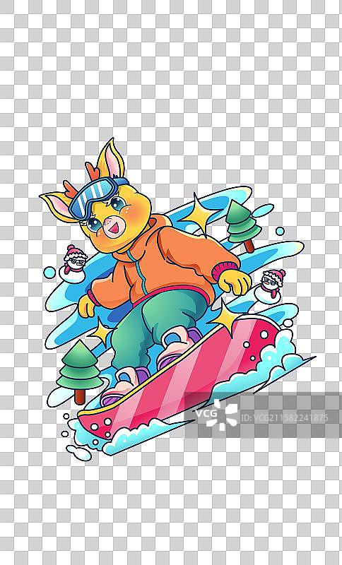 文创元素/滑雪图片素材