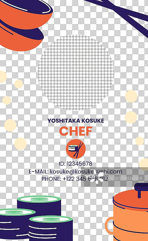 日本餐厅身份证图片素材