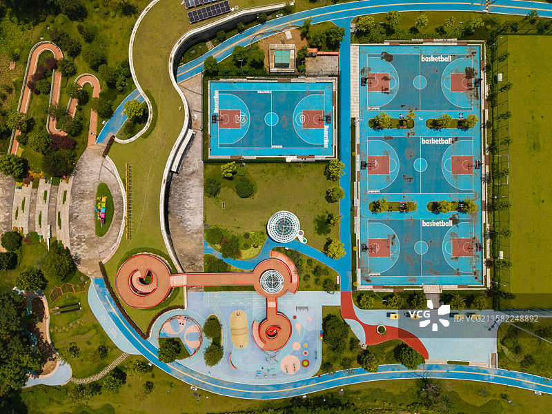 广州，黄埔区全龄智能体育公园，建好一年却不开放的公园！图片素材