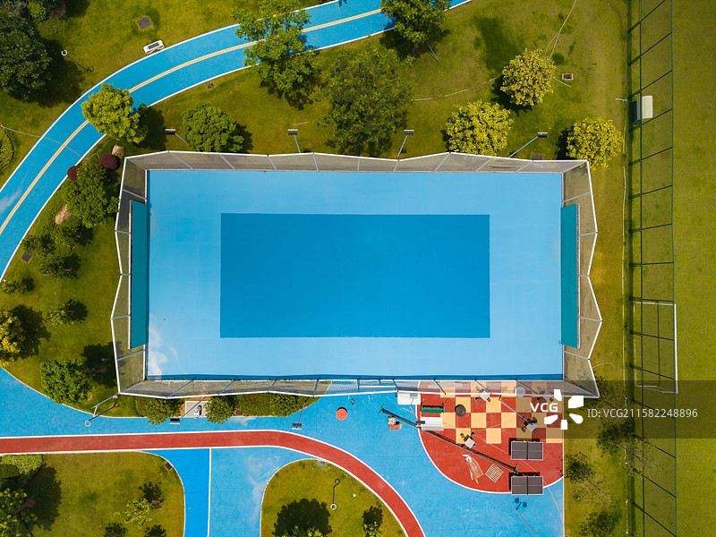 广州，黄埔区全龄智能体育公园，建好一年却不开放的公园！图片素材