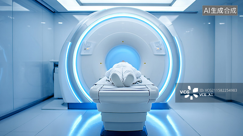 【AI数字艺术】先进科技，核磁共振医疗设备图片素材