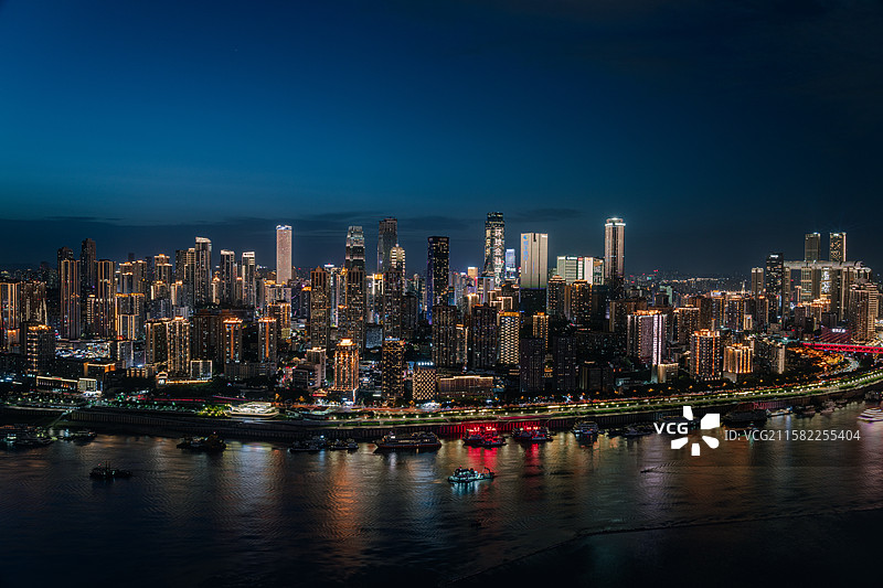 重庆渝中半岛夜景图片素材