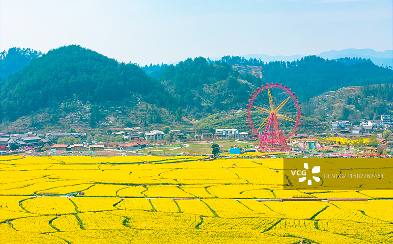 航拍贵定金海雪山图片素材