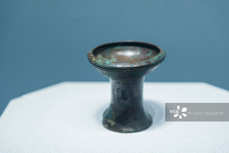 铃豆 商朝 忻州市保德县出土 山西省博物馆“夏商踪迹”展览图片素材