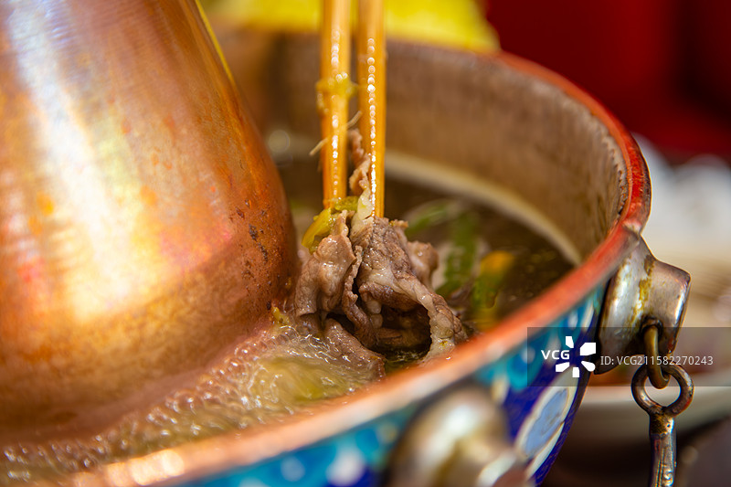 铜锅涮羊肉图片素材