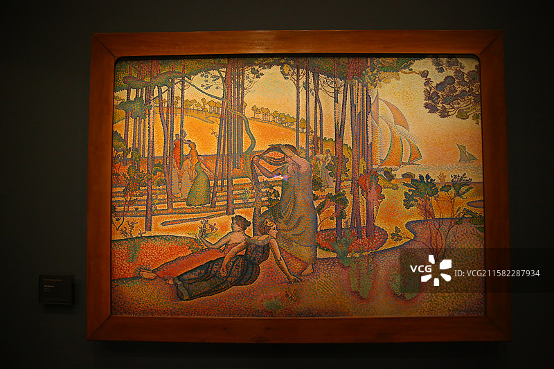 法国巴黎奥赛博物馆展品：亨利·埃德蒙·克罗斯《空地》图片素材