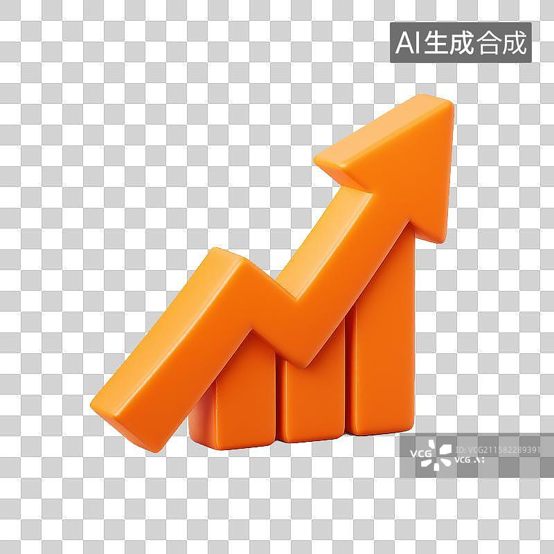 【AI数字艺术】金融股票楼市经济上涨概念图片素材