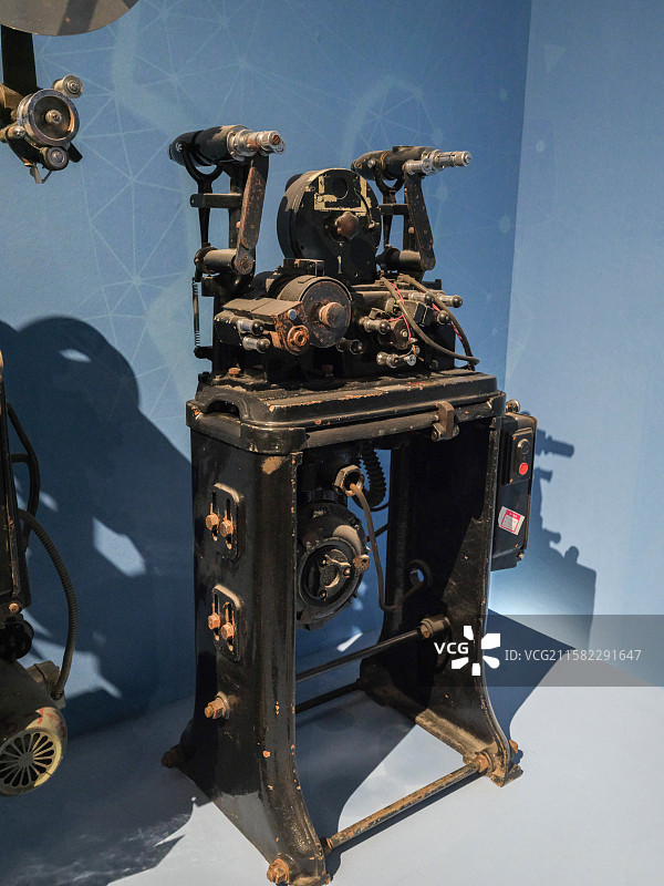电影胶片拷贝机 现代 中国国家博物馆“科技的力量”展图片素材