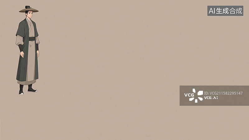 【AI数字艺术】2D卡通背景左上图片素材