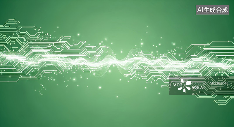 【AI数字艺术】抽象电路板设计图片素材