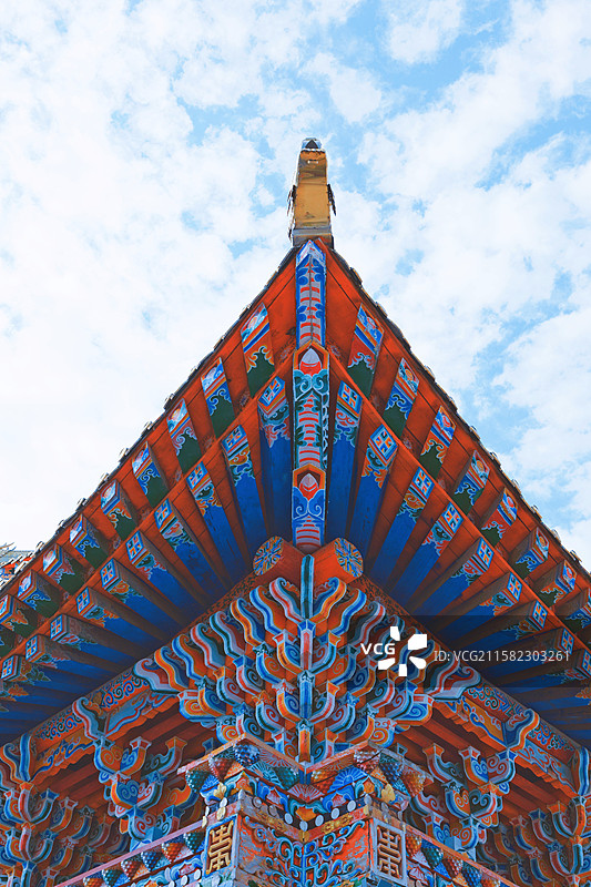 甘肃武威天祝藏语自治县华藏寺景观图图片素材