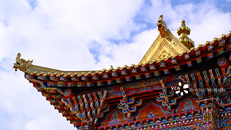 甘肃武威天祝藏语自治县华藏寺景观图图片素材