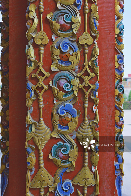 甘肃武威天祝藏语自治县华藏寺景观图图片素材