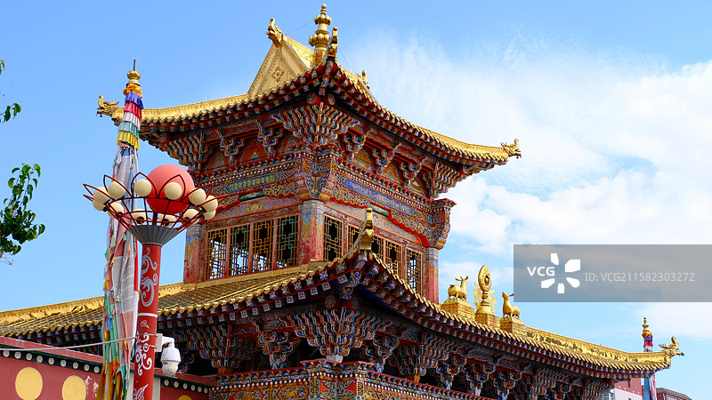 甘肃武威天祝藏语自治县华藏寺景观图图片素材