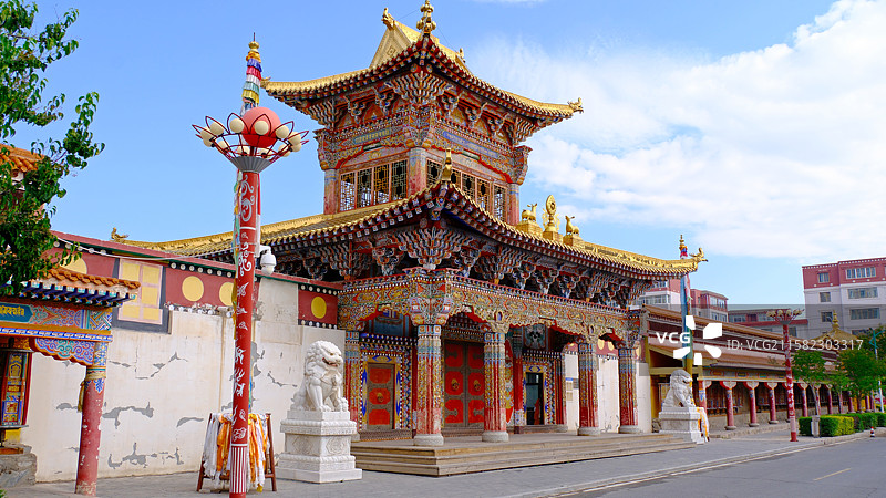 甘肃武威天祝藏语自治县华藏寺景观图图片素材
