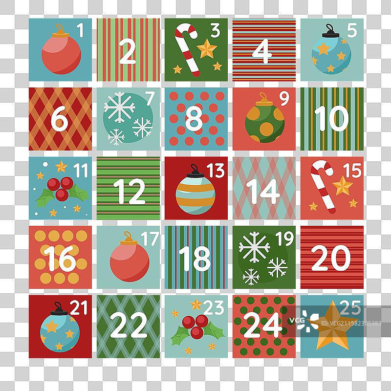 圣诞倒计时日历图片素材