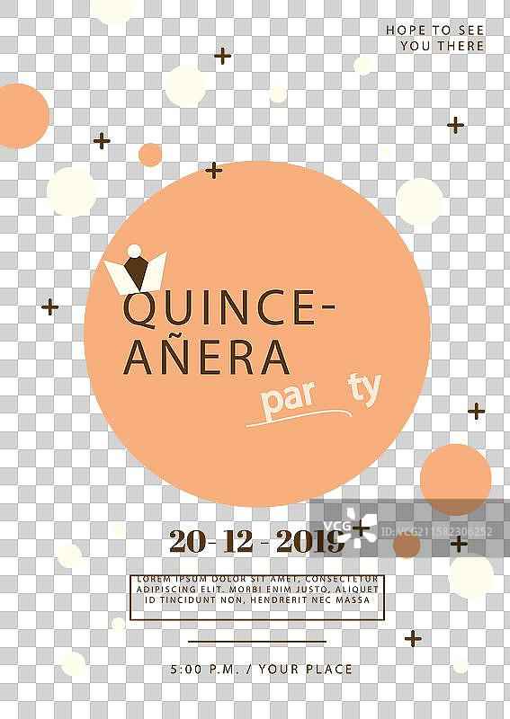 十五岁生日派对邀请函图片素材