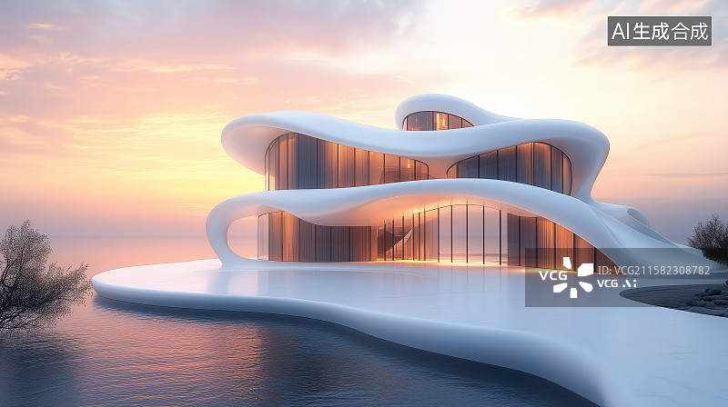 【AI数字艺术】现代艺术中心建筑空间图片素材