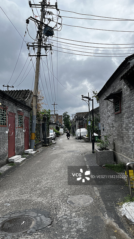 老北京胡同图片素材