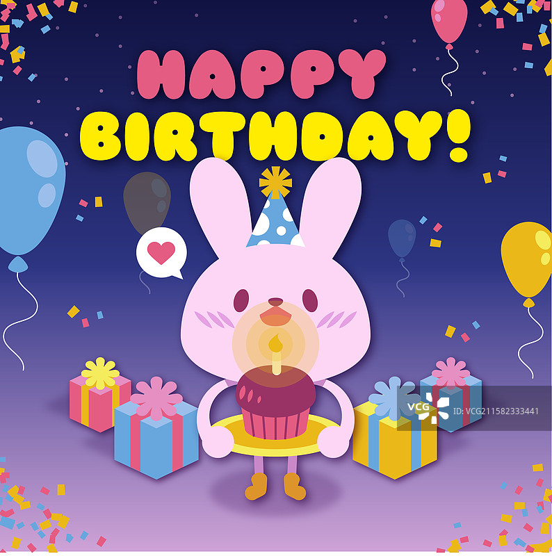 生日快乐卡片图片素材