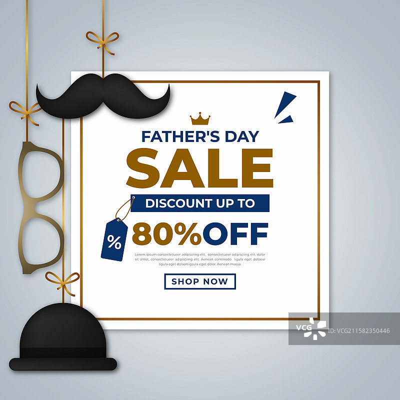 父亲节促销图片素材