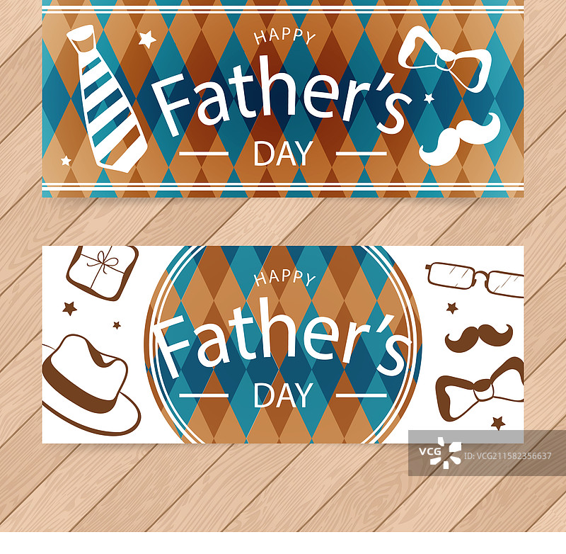 手绘父亲节横幅图片素材