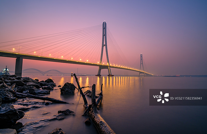 南京大胜关大桥图片素材