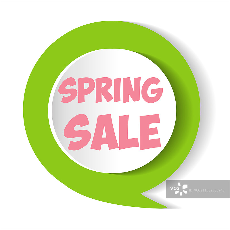 绿色图标春季促销图片素材