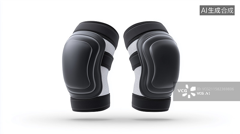 【AI数字艺术】3D运动护膝产品图片素材
