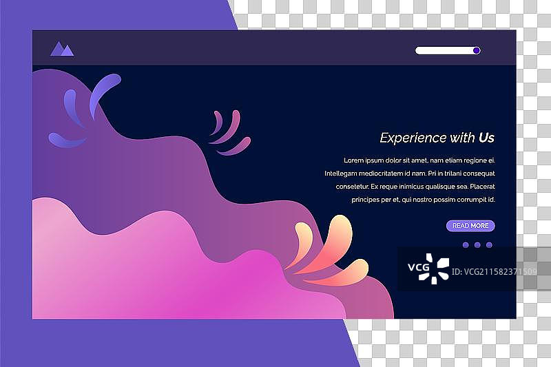 带有虚拟现实眼镜的登录页面照片图片素材